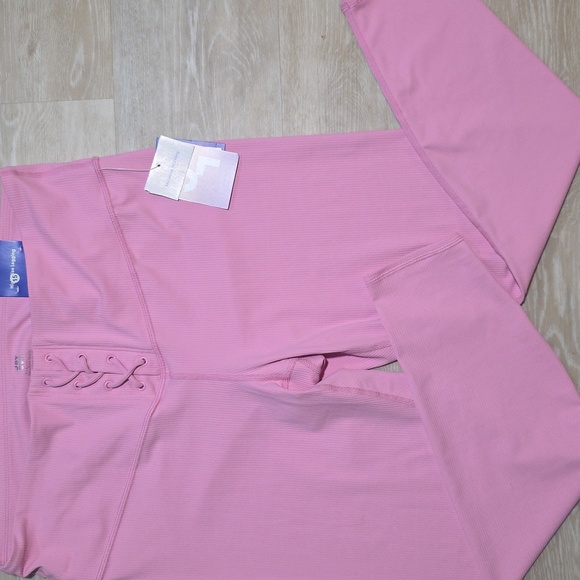 JoyLab Pink Women's High Rise 7/8 Leggings & Longline Bra Set - Picture 3 of 5